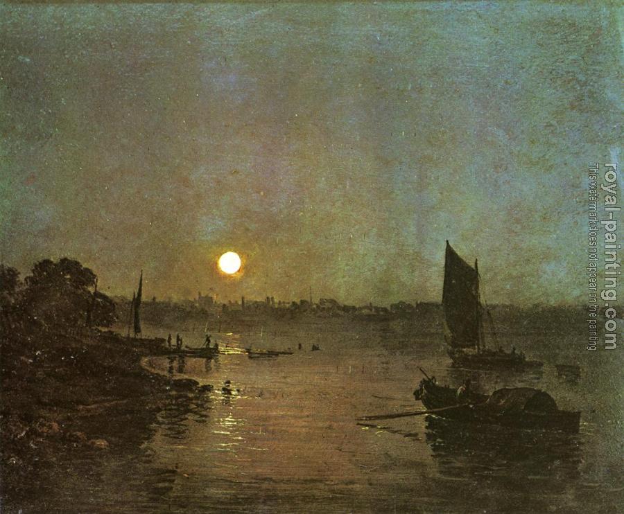 Joseph Mallord William Turner : Moonlight, A Study at Millbank